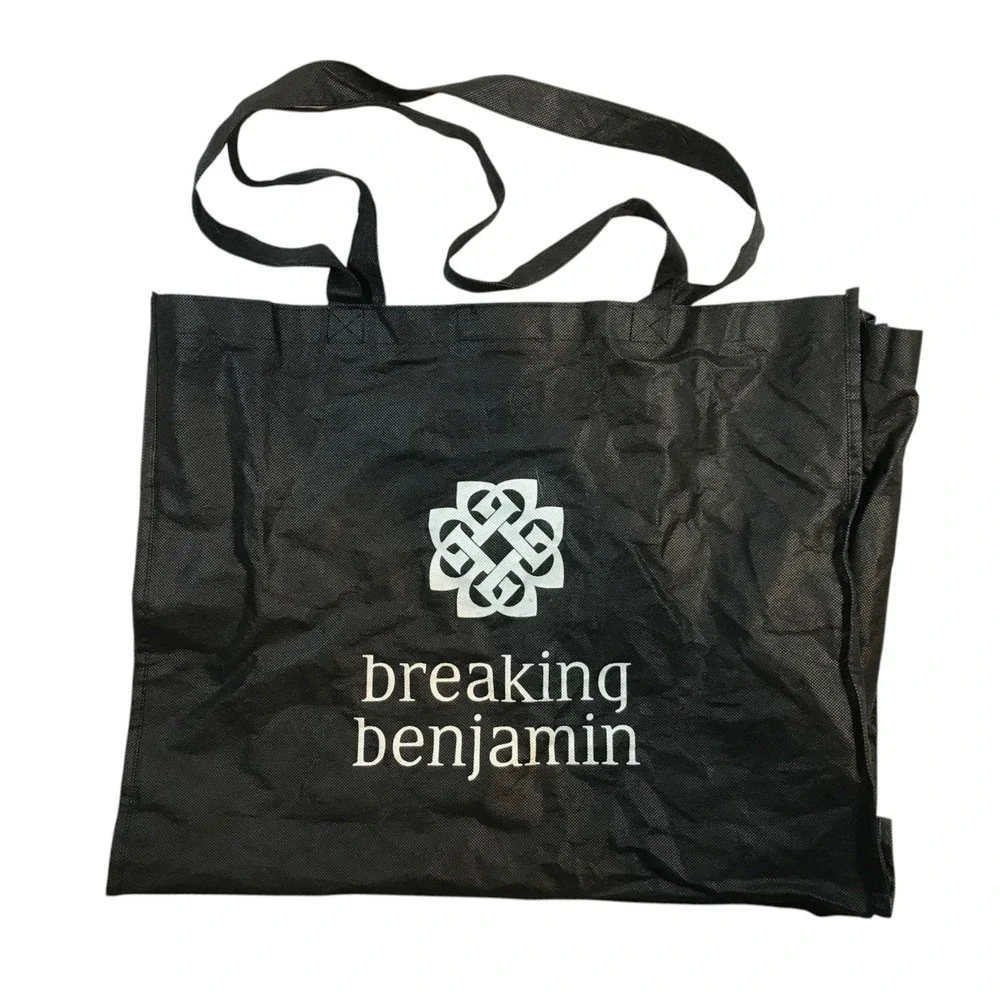 Breaking Benjamin Band Logo Black Duffle Tote Bag With Handles‎ 20